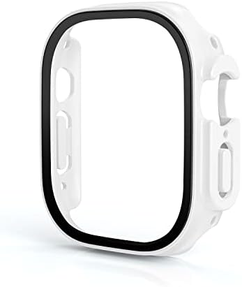 Твърд калъф COEPMG за КОМПЮТЪР + Защитно фолио за Apple Watch 8 Ultra 49 мм Рамка Броня за аксесоари iWatch Series 8 Cases