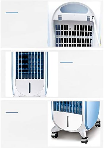 LILIANG - Мобилни охладителя, вентилатора на климатика, Домакински единична малък климатик студен тип, безшумен вентилатор за охлаждане с осушителем - Светло синьо/LQBZDE