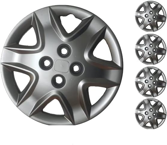 Комплект Copri от 4 Джанти Накладки 14-Инчов Сребрист цвят, Крепящихся заключи, Подходящ за Mazda