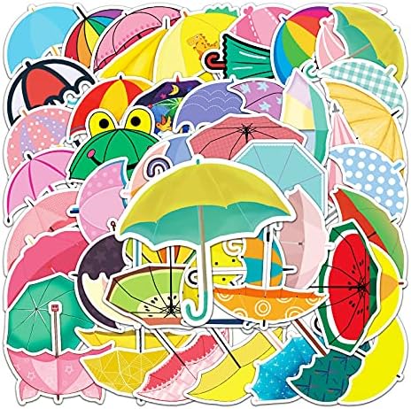 Стикер на чадър - 50 бр Мультяшные Сладки етикети PVC Kawai Забавни Винил Декорации DIY Декор за тийнейджъри (Стикер на чадър)