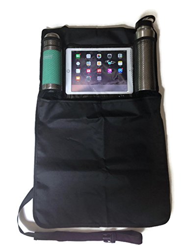 Най-добър органайзер за задната седалка на автомобила с притежателя на таблет, джоб за сензорен екран за Android, I-Pad и