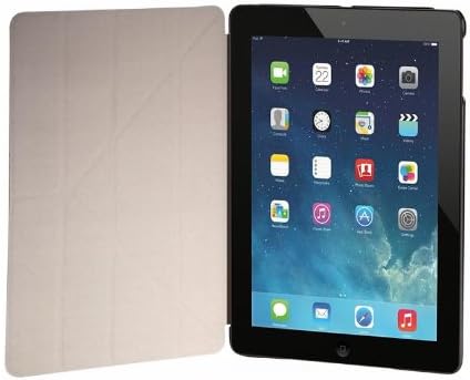 Ултра тънък калъф-книжка със стойка от изкуствена кожа и максимална мощност за Apple iPad 5, iPad Air, Черен (POU IPADAIR/BK)