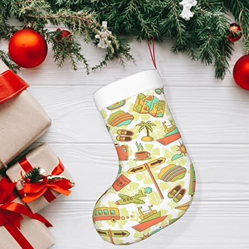 Коледни Чорапи Augenstern За Пътуване, Почивка, Къмпинг, На Двустранните Висящи Чорапи За Камината