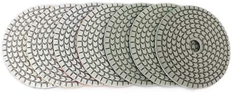 10 бр./компл. 4-инчов диамантени полиращи тампони 100 мм, влажна бяла карета перална възглавница за камък на бетона