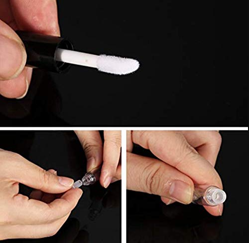 12шт 1,2 мл Мини-Празни Многократна употреба Прозрачни Пластмасови Тръби за Блясък за устни Козметичен Проба Грим Опаковката