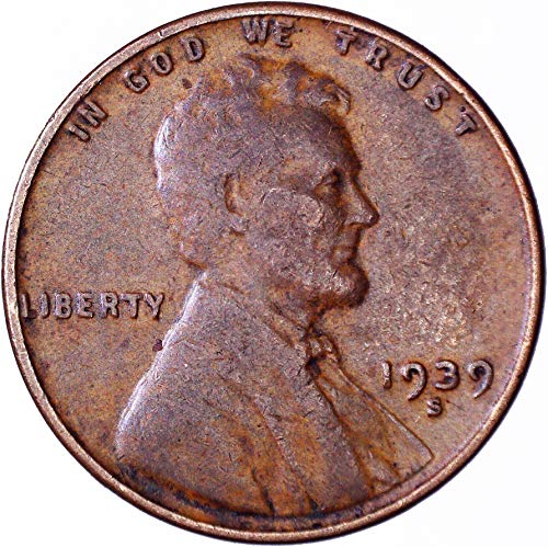 Пшеничен цент Линкълн 1939 година на Издаване 1C Много Добър