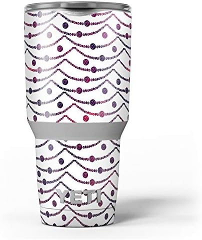 Дизайн Skinz Powerlines в грах с мини-сърце - Комплект винилови стикери върху кожата, Съвместим с бокалами Yeti Rambler