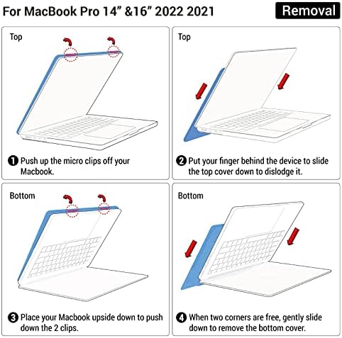 IBENZER Съвместим с 14-инчов калъф за MacBook Pro 2022 2023 2021 M2 A2779 M1 A2442 Pro Max, Твърд калъф, кутията на клавиатурата,