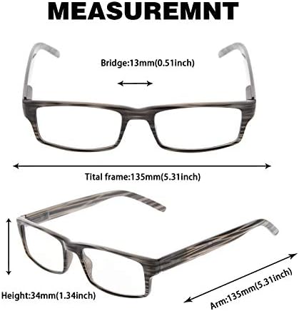 Очила за четене GUD за Жени и Мъже - 3 чифта Дизайнерски Очила на лента за четене