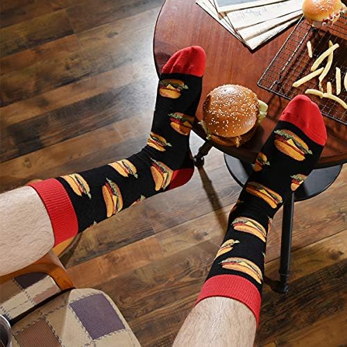 HSELL Мъжки Чорапи С Забавен Модел Под Рокля - Забавно Новост, Памучни Чорапи Луд Дизайн