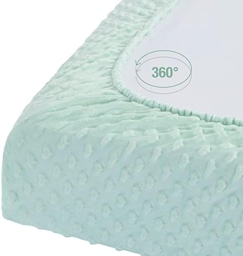 POSENPRO 2 Опаковки спално бельо от микрофибър Minky за новородени момчета и момичета, Обикновена кърпи във