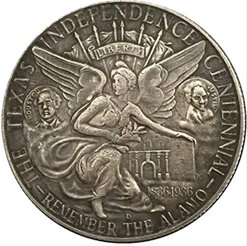 Рядка монета-копие на американската монети 1937 г., посветено на Стогодишнината от независимостта на Тексас, на стойност полдоллара