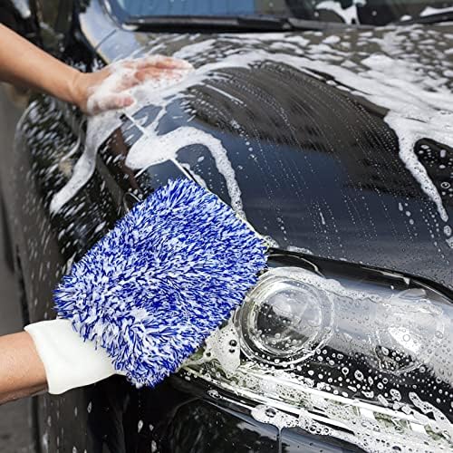 MIAVITA Почистващи Кърпи Автомобилни Ръкавици от Микрофибър Домашна Кърпа За миене на Прозорци Парцал за Грижа за автомобила почистване и 1 бр. Автомобилен пречистват