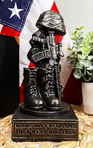 Ebros Американската Гордост Патриотичен Паднали Войници Тържествена Мемориал Статуята на 8Висок Военен Винтовочный