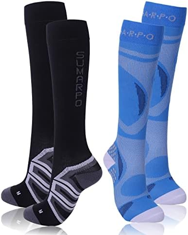 Компресия чорапи SUMARPO за жени, Чорапи за Йога с Дръжки, Спортни Компресия Чорапи за Джогинг, Футбол, медицински
