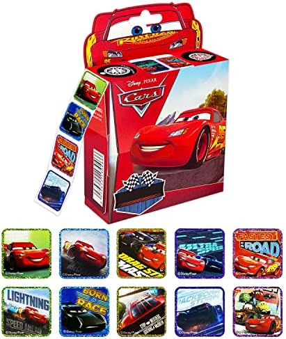 1 Опаковка детски стикери Disney Cars, в 10 дизайнах, 200 бр., Самозалепващи Етикети на рула за преносими компютри, Бутилки