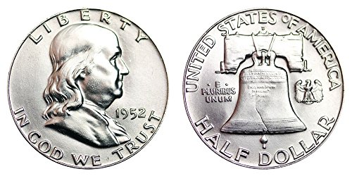 1952 D Франклин Полдоллара $.50 Диамант, Без да се прибягва