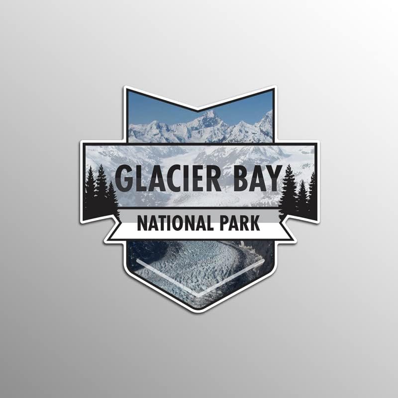 Магнит за националния парк glacier national park-Бей | 4,7 4,5 инча | 2 пакета | 30-мм Сверхпрочный Магнитен материал | MPD933