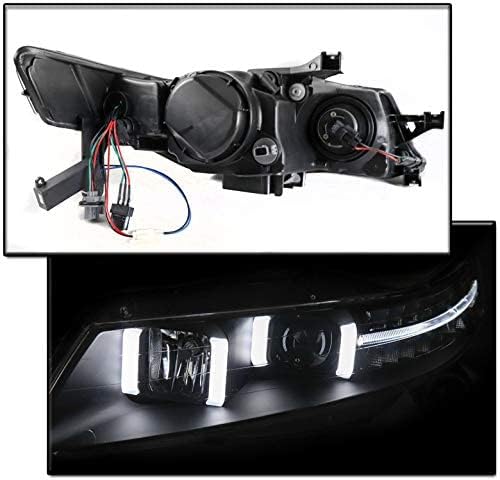 ZMAUTOPARTS LED DRL черни проекторные фарове за Acura TL 2004-2008 година на издаване