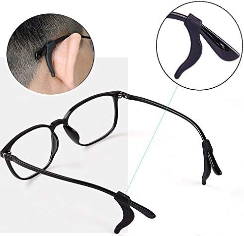 Заушник за очила HKIDEE, Мини Удобни Еластични Силиконови Прислужници за очила, Очила за четене, Спортен каишка за очила, 12 двойки