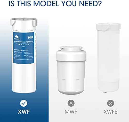 Смяна на филтър за вода MARRIOTTO XWF за филтър за вода в хладилника GE XWF, 3 опаковки (не XWFE)