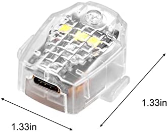Стробоскоп за дрона npkgvia С led светлини за Нощно виждане, който е съвместим с Видеодроном DJI Mavic 3/Mini Pro 3/Mini 2/Mini SE (прозрачен, един размер)