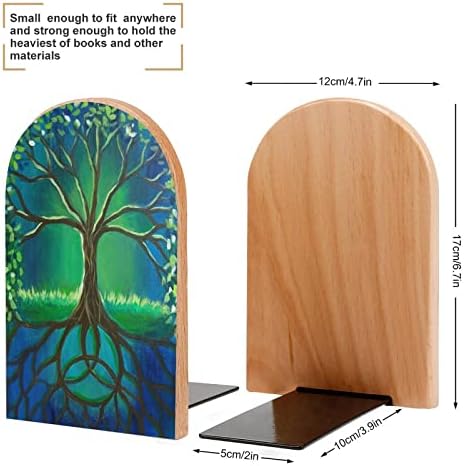 Дървото на живота Големи Дървени Поставки за книги, Модерна Декоративна bookshelf Портретно Корк Настолни Държачи