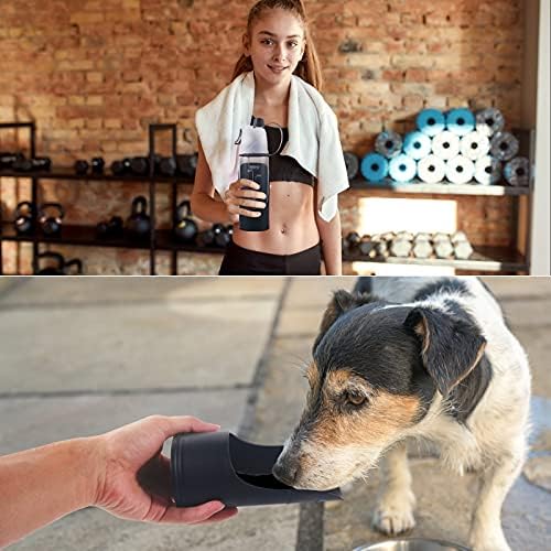 Бутилка за вода за кучета CIH, богат на функции Запечатани Преносима Пиенето за Кученца и Кучета, 20 грама Хранителен