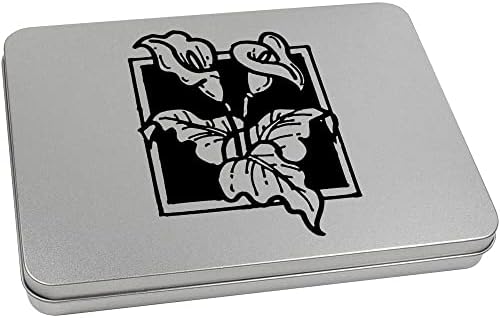 Лидице кутия за съхранение на Azeeda 220mm 'Кала Lilies' с метални панти (TT00188131)