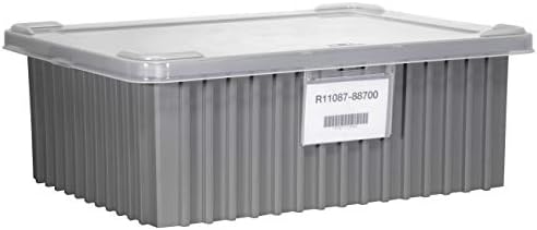 Akro-Mils 33228 Akro-Grid Пластмасов Общ Модулна кутия с прорези, Штабелируемый Мрежест Контейнер за съхранение,