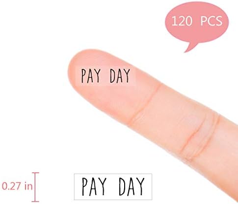 Етикети за ежедневника на Деня на плащане, 120 Ясни Етикети-Напомняне, Календарни Етикети За Scrapbooking