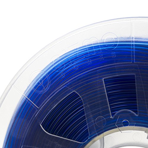 Конци Gizmo Dorks 3 мм (2,85 мм) PLA 1 кг / 2,2 кг за 3D-принтери, Полупрозрачна синя