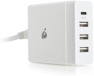 Зарядно устройство IOGEAR USB-C 72W с 1 порт USB-C / 3 USB порта-A - За MacBook Pro г. по-късно - USB-C / Thunderbolt