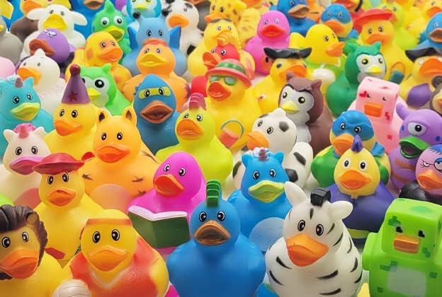 Асортимент от Гумени играчки-Уточок Duckies за деца, Подаръци за рожден Ден във Вана, Стимули за занимания в Детската душа,