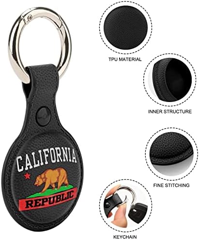 Титуляр на Република Калифорния за ключодържател с въздушна етикет, TPU защитен калъф, локаторная етикет за чантата си, багаж,
