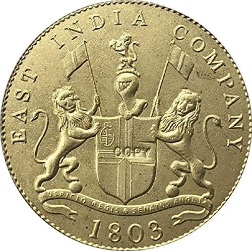Монета на Повикване 1803 Индия-Британска Копие от 10 на Брой Монети 25 7 мм Копие Подарък за Него Колекция