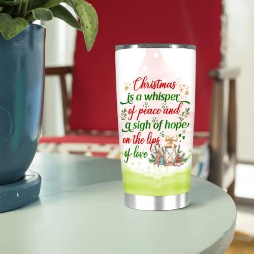 Персонализирани Коледна чаша с Надпис Шепот, на красивата цитат с елени и потребителското име, Подаръци За жени и приятели