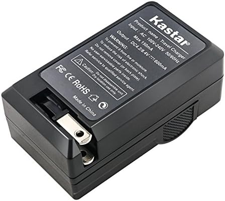 Комплект зарядно устройство Kastar за смяна на батерията Panasonic DMW-BCF10PP DMW-BCF10 DMW-BCF10E CGA-S009 CGA-S009E CGA-S/106B и зарядно устройство Panasonic DE-A59 DE-A59B DE-A60