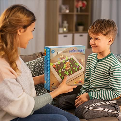 Играчки Монтесори за деца от 2, 3, 4 години, Дървени играчки, за Игра и за прибиране на реколтата от Моркови, Забавни