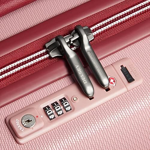 Куфар DELSEY Paris Chatelet Hardside 2.0 с въртящи се колела, розово, Комплект от 3 теми, 24/28 19