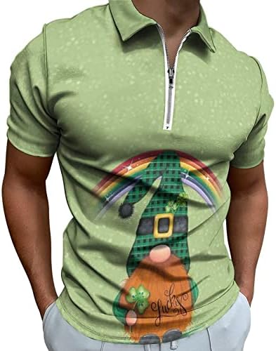 Мъжка Тениска в Деня на Св. Патрик, Мъжки Hoody джоб с една четвърт, Тениски за Мъже, Hoody, Мъжки Ризи с Флорални Принтом и Блузи