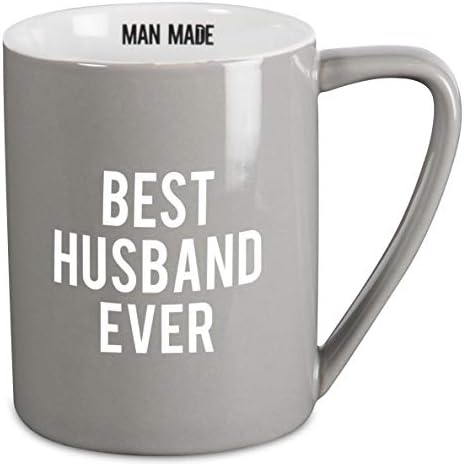 Кафеена Чаша Палата Gift Company Man Made Best Husband Някога, 18 мл, Сив