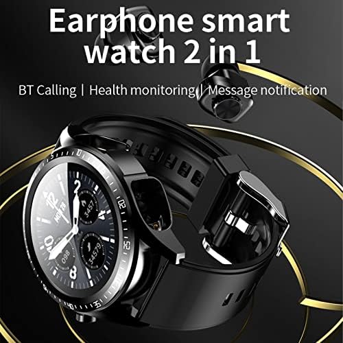 Смарт часовници symoid със слушалки, Кръгли фитнес часовник, 1,28-цолови Bluetooth-часовник с шагомером, калории, монитор сън, пульсометром на Кръвното налягане за iOS и Android