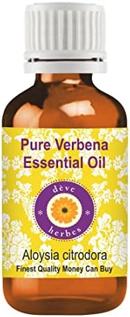 Deve Herbs Чисто етерично масло с (Aloysia citrodora) Парна дестилация 100 мл (3,38 унция)