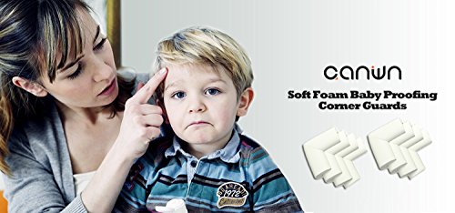 [8 опаковки] Защитни кътове за детска безопасност, Canwn Мека Пяна Защитни Кътове за защита от деца Под Прав