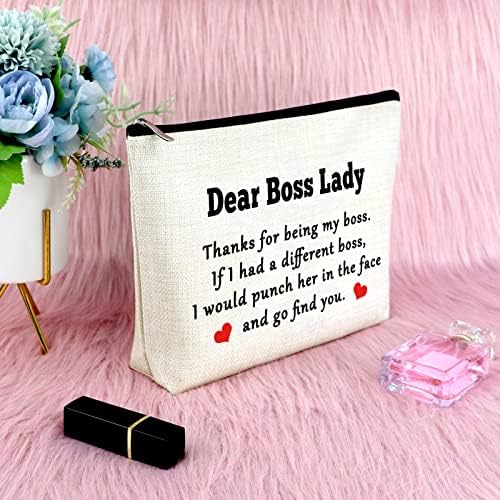 Sfodiary Косметичка Boss Lady, Подаръци Boss Lady за жени, Подаръци за Деня на Шефа, Благодарственный подарък за козметични