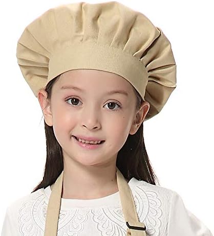 Шапка на Главен готвач TOPTIE за Деца и Възрастни, в памучна Еластична Регулируема Готварска Шапка За Готвене