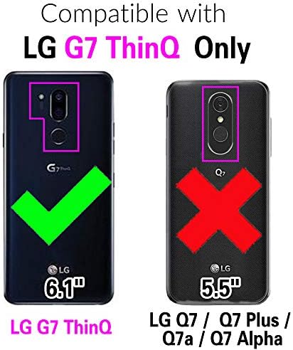 Съвместим с калъф-портфейл G7 LG ThinQ и защитно фолио за екран от закалено Стъкло, флип-държач за карти, Калъф за мобилен телефон LGG7 One G 7 Plus, LG7 Fit LG7ThinQ 7G Thin Q G7 + G7thinq, LGG7thinq, ?