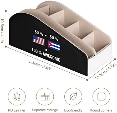 Американски Кубински Невероятно Флаг на Притежателя на Дистанционното Управление с 6 Отделения от Изкуствена Кожа Дистанционно Управление Органайзер Кутия За Съ?