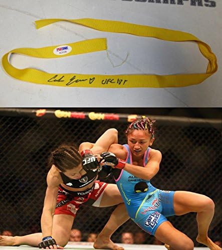 Карл Эспарза Подписа Договор За Битка UFC 185, Използва Лента За Коса PSA / DNA COA срещу Джоанны Джей - Употребявани стоки